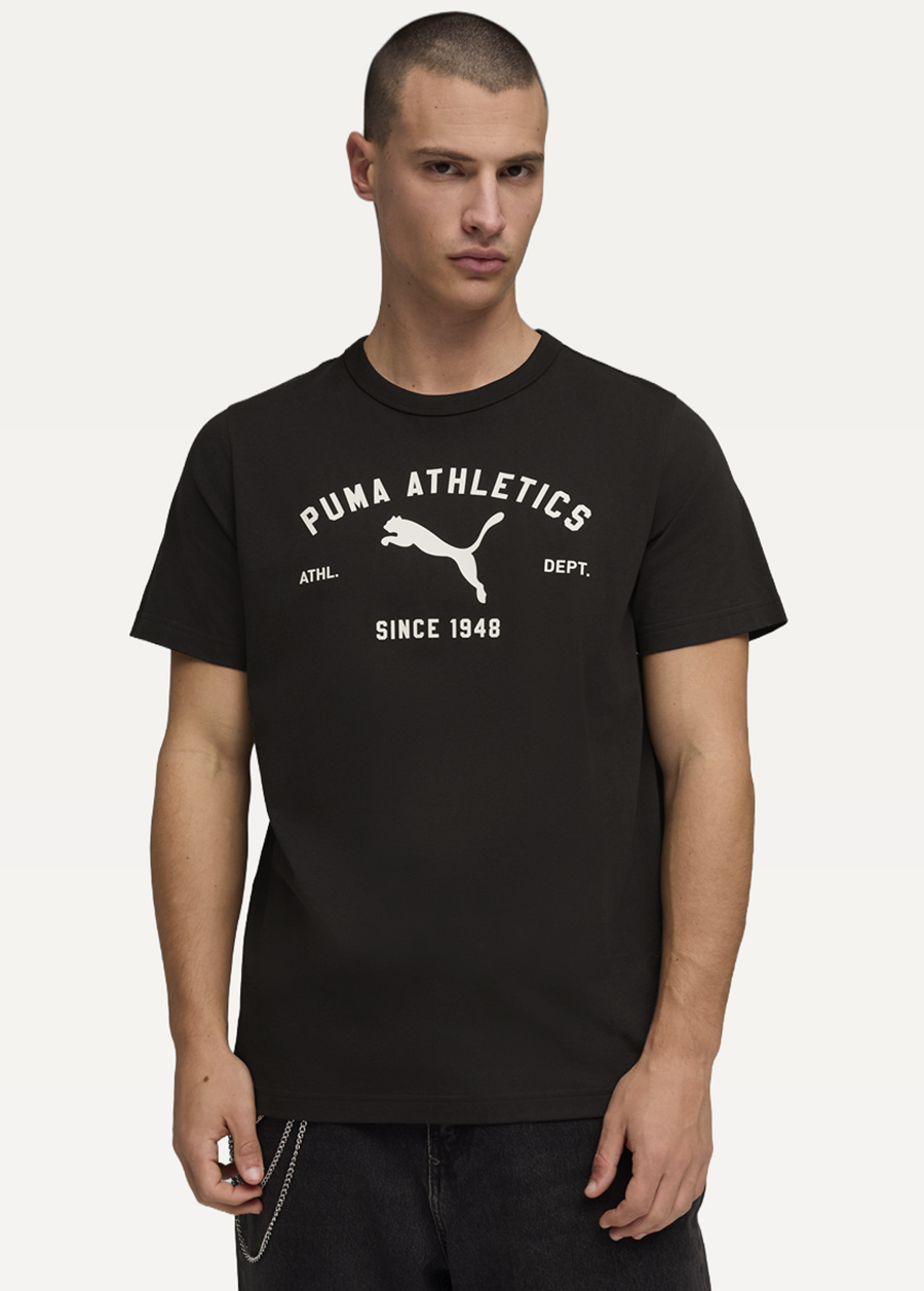 Футболка мужская PUMA CLASS Graphic Tee черного цвета