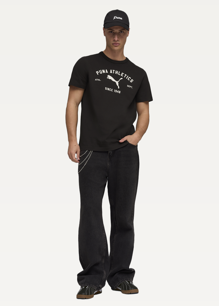 Футболка мужская PUMA CLASS Graphic Tee черного цвета