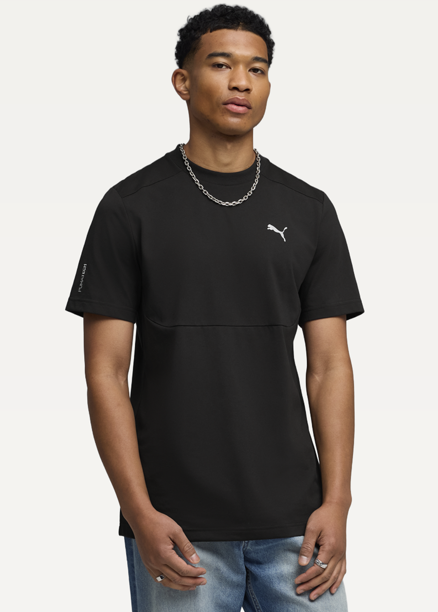 Футболка чоловіча PUMA PUMATECH Tee чорного кольору