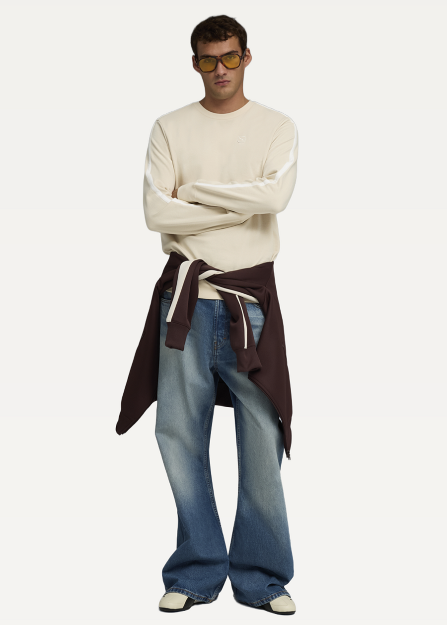 Світшот чоловічий PUMA ESS ELEVATED Crew Alpine Snow