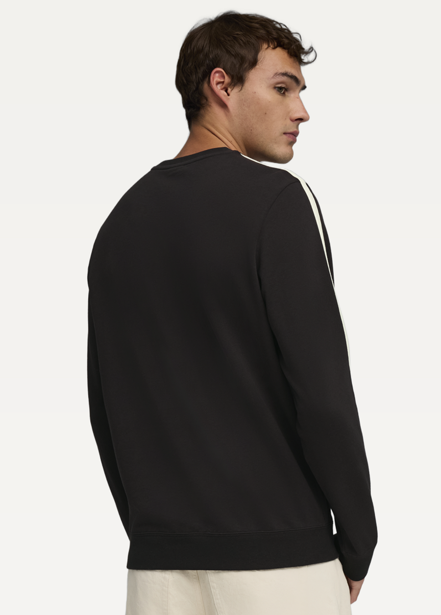 Світшот чоловічий PUMA ESS ELEVATED Crew чорного кольору