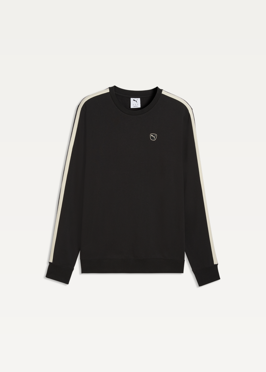 Світшот чоловічий PUMA ESS ELEVATED Crew чорного кольору