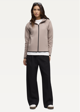 Худі жіноче EVOSTRIPE Full-Zip Hoodie DK Sandstone