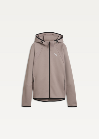 Худі жіноче EVOSTRIPE Full-Zip Hoodie DK Sandstone