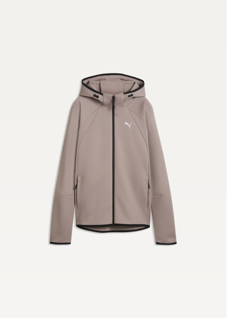 Худі жіноче EVOSTRIPE Full-Zip Hoodie DK Sandstone