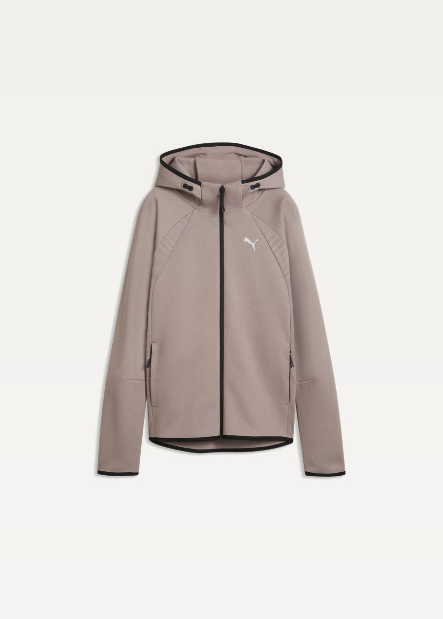 Худі жіноче EVOSTRIPE Full-Zip Hoodie DK Sandstone
