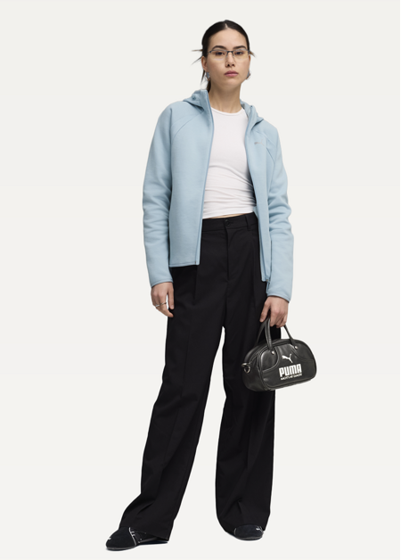 Худі жіноче PUMA EVOSTRIPE Full-Zip Hoodie DK Seafoam