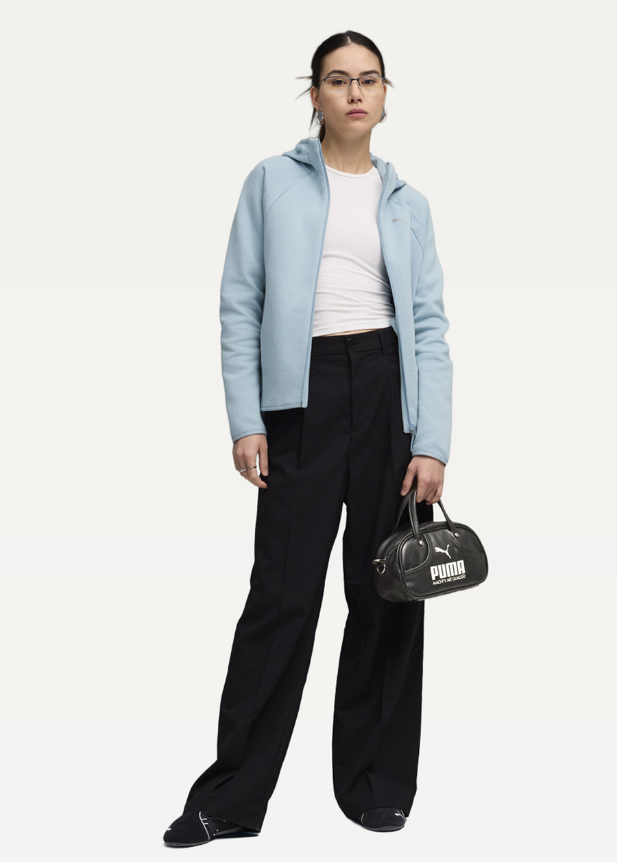 Худі жіноче PUMA EVOSTRIPE Full-Zip Hoodie DK Seafoam