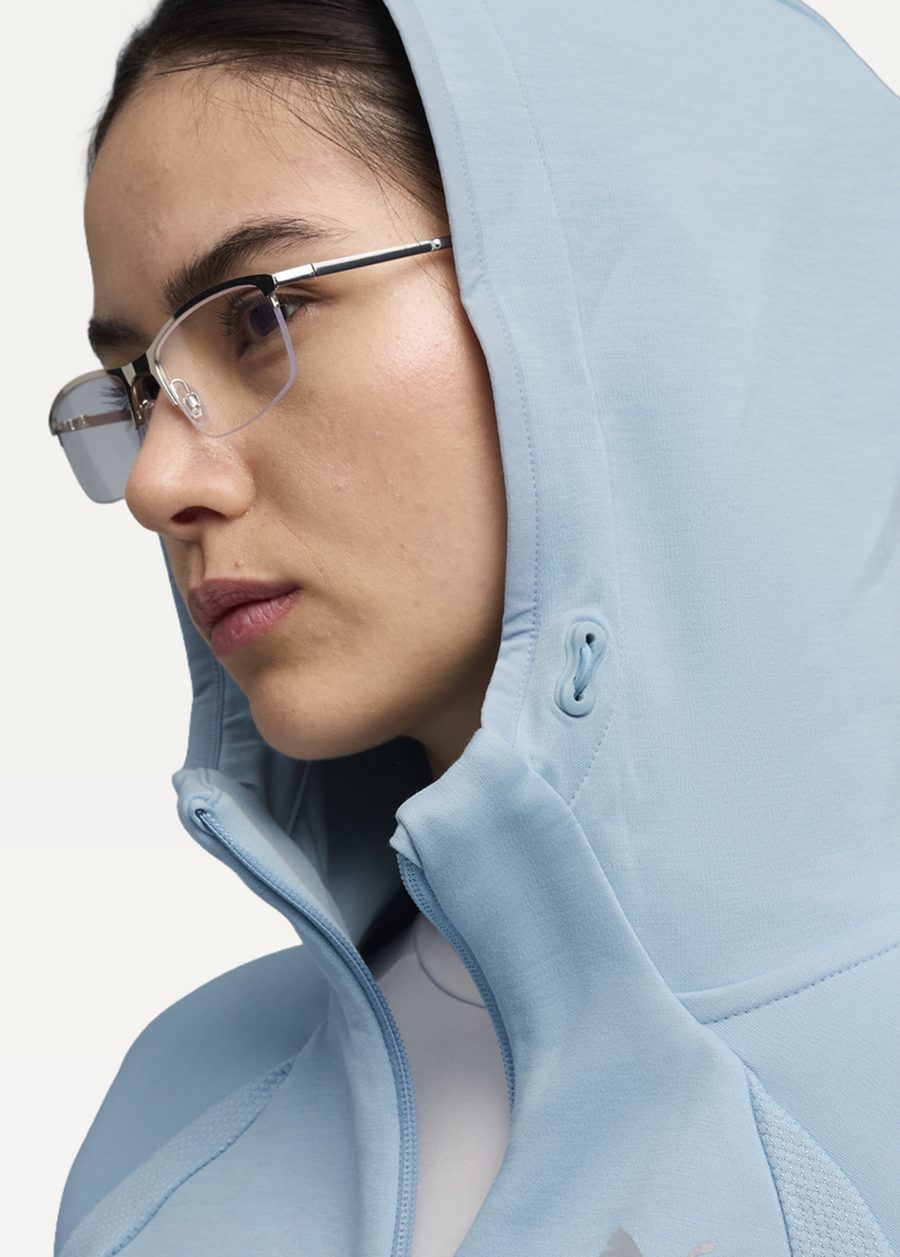 Худі жіноче PUMA EVOSTRIPE Full-Zip Hoodie DK Seafoam