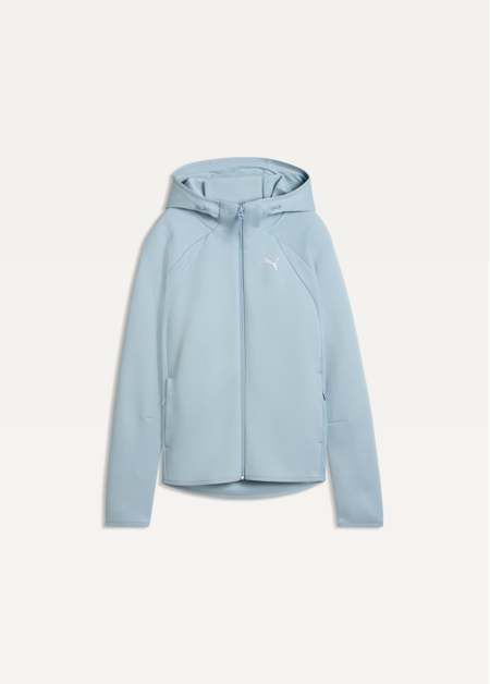 Худі жіноче PUMA EVOSTRIPE Full-Zip Hoodie DK Seafoam