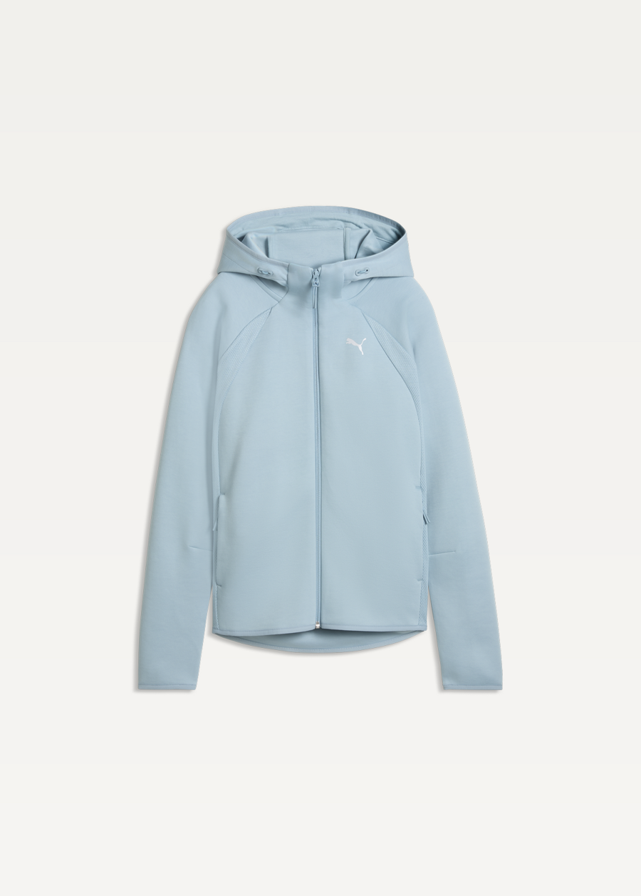 Худі жіноче PUMA EVOSTRIPE Full-Zip Hoodie DK Seafoam