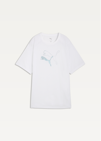 Футболка жіноча PUMA EVOSTRIPE Graphic Tee білого кольору