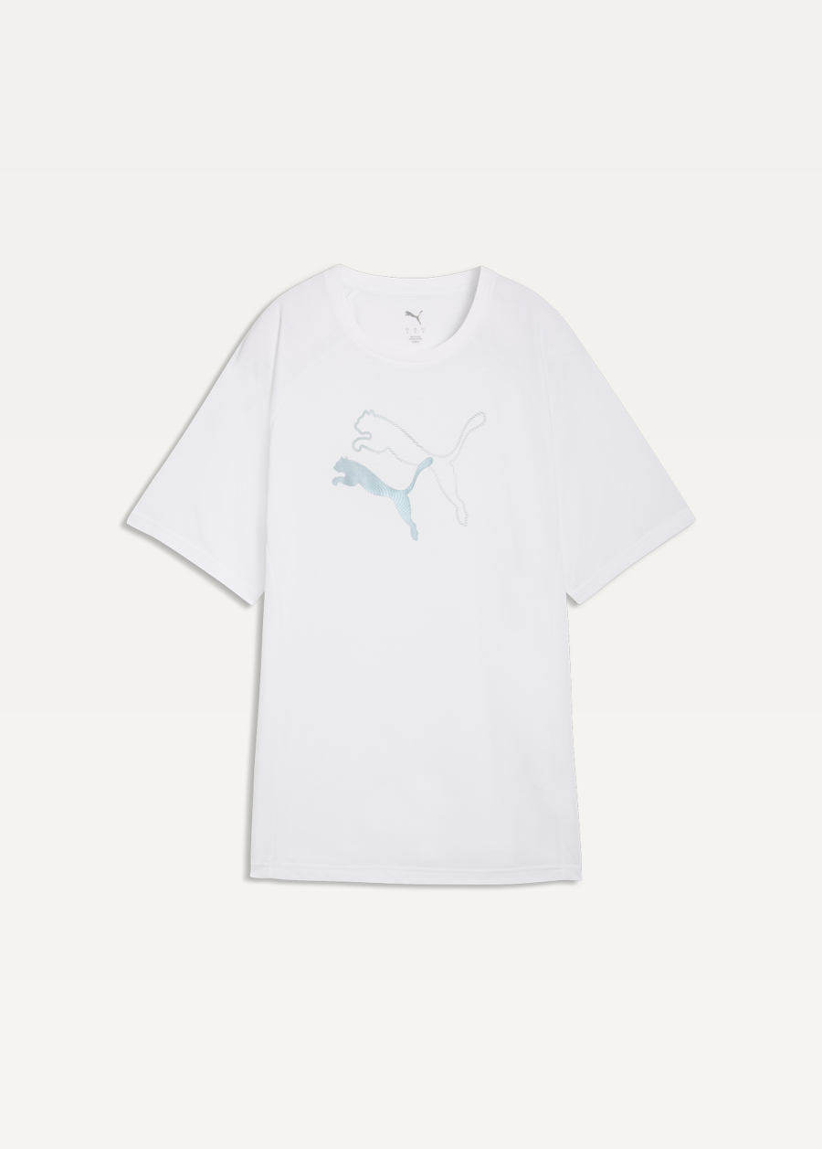 Футболка жіноча PUMA EVOSTRIPE Graphic Tee білого кольору