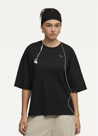 Футболка жіноча PUMA HER Tee чорного кольору