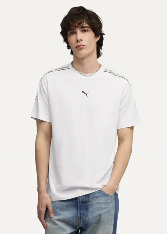 Футболка чоловіча PUMA ESS TAPE Tee білого кольору