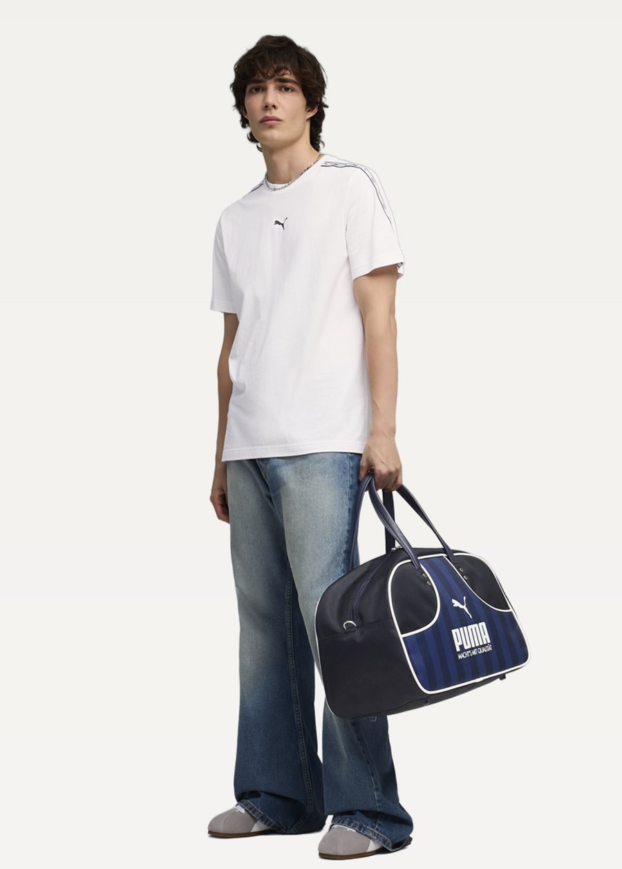 Футболка чоловіча PUMA ESS TAPE Tee білого кольору