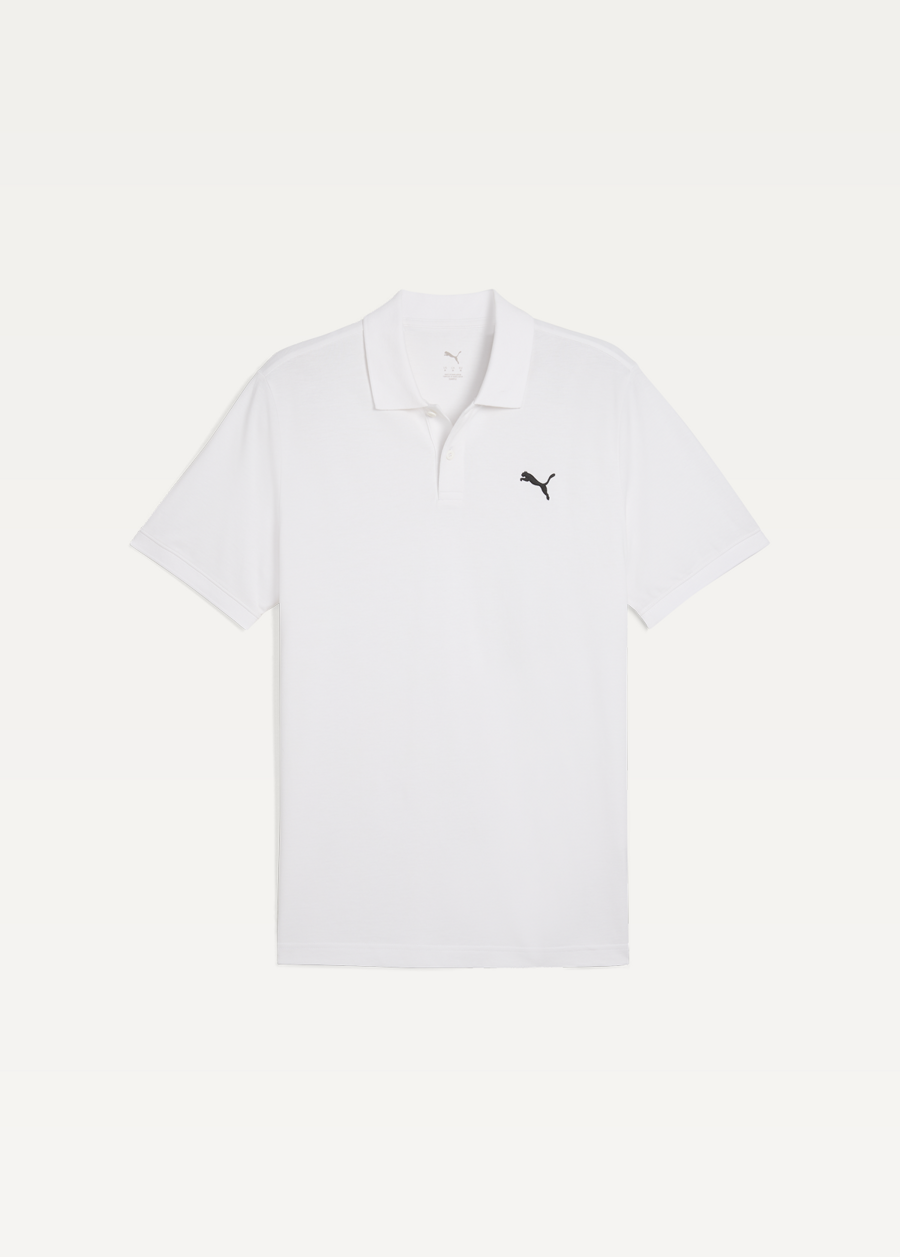 Поло мужское PUMA ESS Pique Polo белого цвета