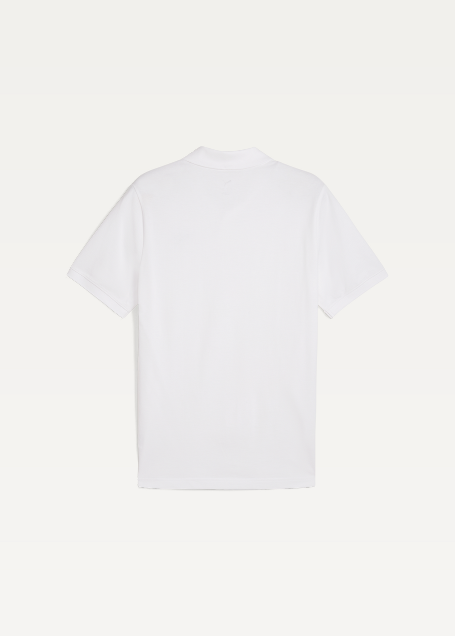 Поло мужское PUMA ESS Pique Polo белого цвета