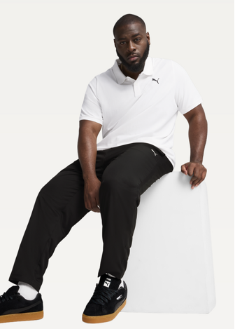 Поло мужское PUMA ESS Pique Polo белого цвета