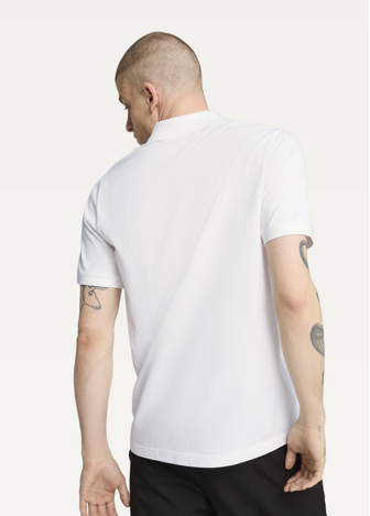 Поло мужское PUMA ESS Pique Polo белого цвета