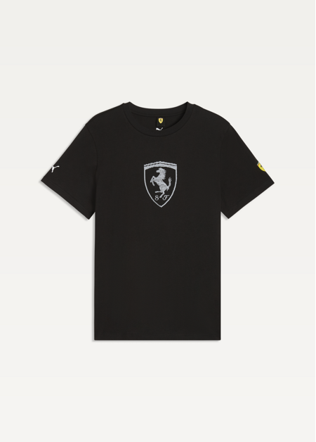 Футболка чоловіча PUMA Ferrari Tonal Shield Tee чорного кольору