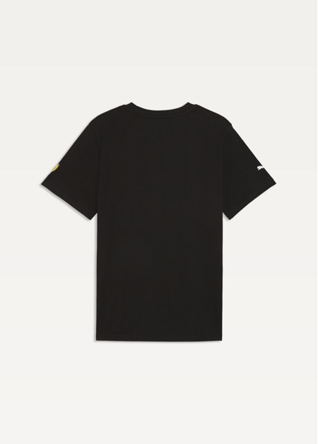 Футболка чоловіча PUMA Ferrari Tonal Shield Tee чорного кольору