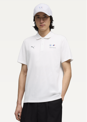Поло мужское BMW MMS Ess Polo белого цвета