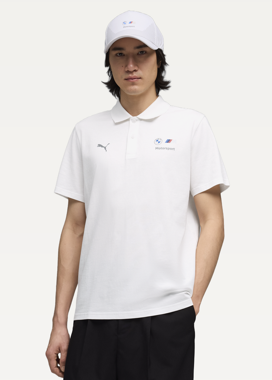 Поло мужское BMW MMS Ess Polo белого цвета