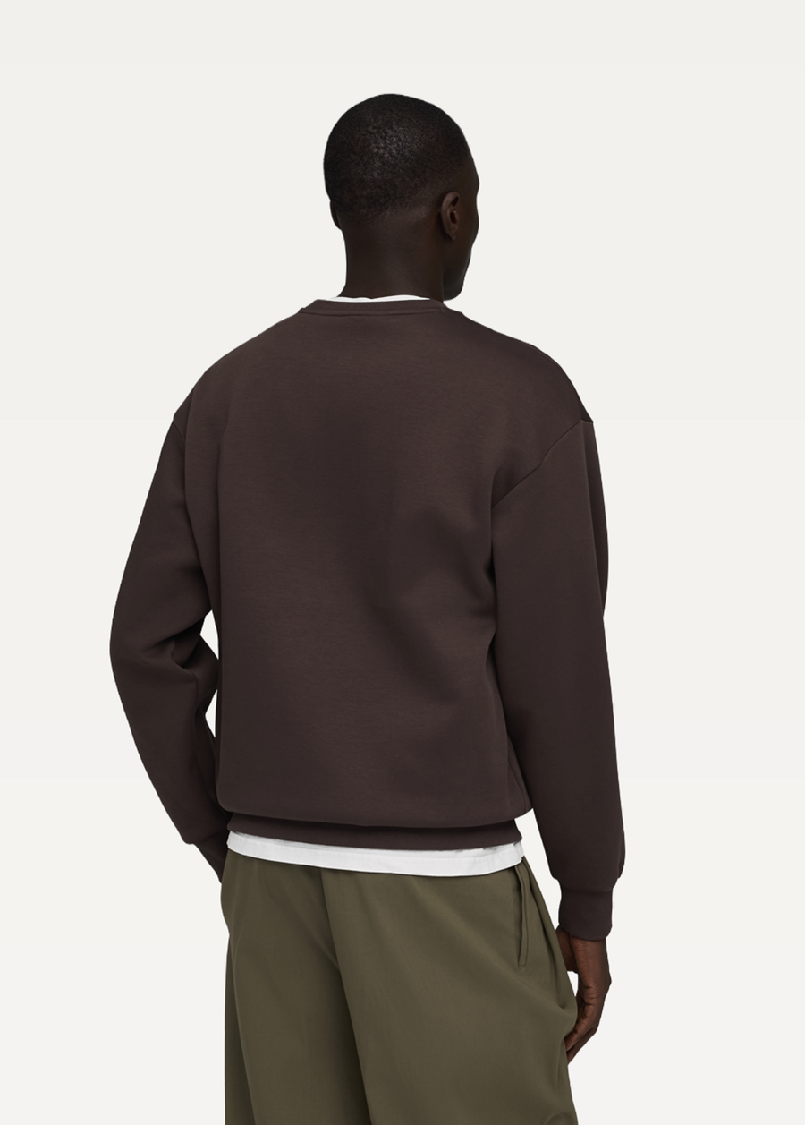 Худі чоловіче PUMA ESS ELEVATED CAT LOGO Crew Chocolate Brown