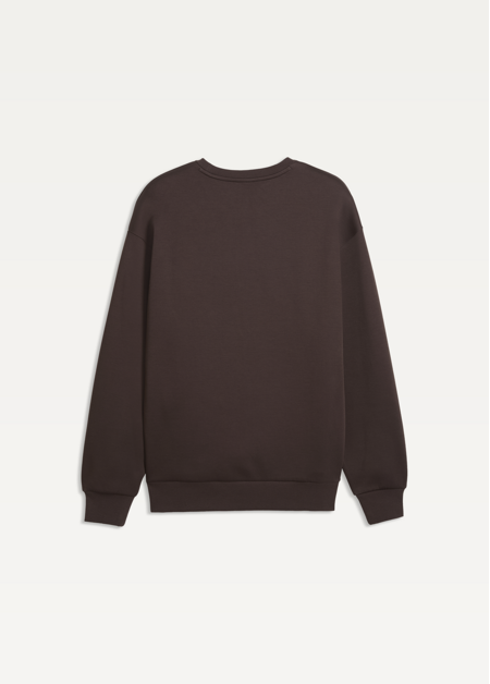 Худі чоловіче PUMA ESS ELEVATED CAT LOGO Crew Chocolate Brown