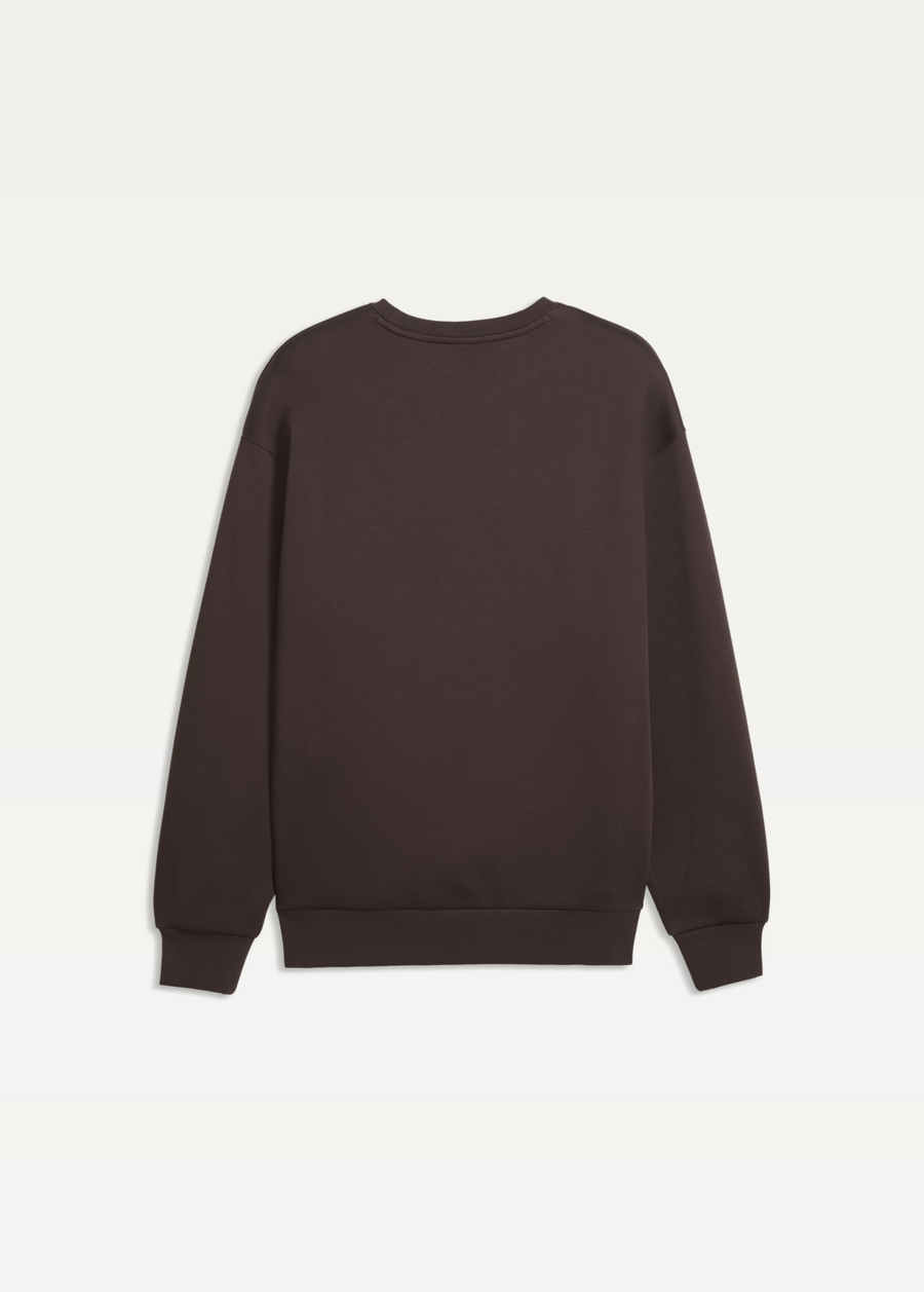 Худі чоловіче PUMA ESS ELEVATED CAT LOGO Crew Chocolate Brown