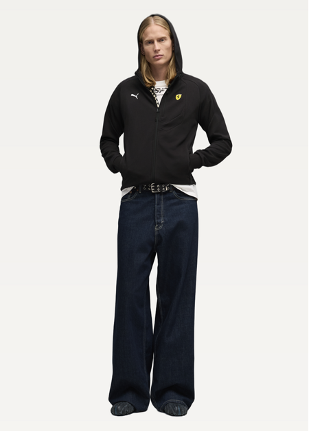 Кофта чоловіча Ferrari HDD PM1 Sweat Jacket чорного кольору