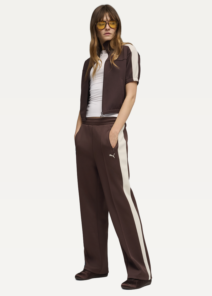 Спортивні штани жіночі PUMA T7 ALWAYS ON Straight Pants Chocolate Brown