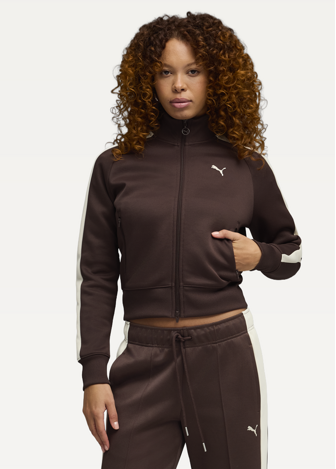 Олімпійка жіноча PUMA T7 ALWAYS ON Track Jacket Chocolate Brown