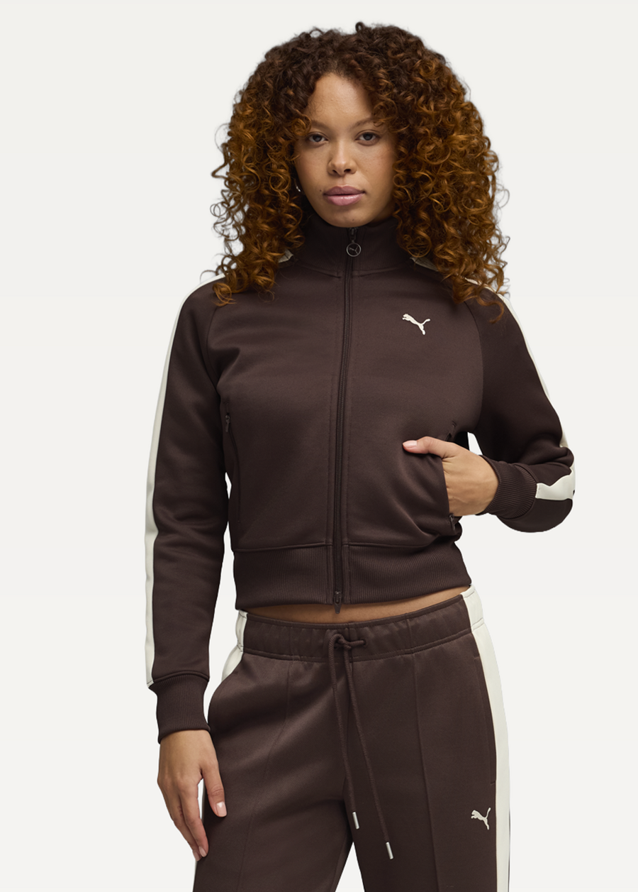 Олімпійка жіноча PUMA T7 ALWAYS ON Track Jacket Chocolate Brown