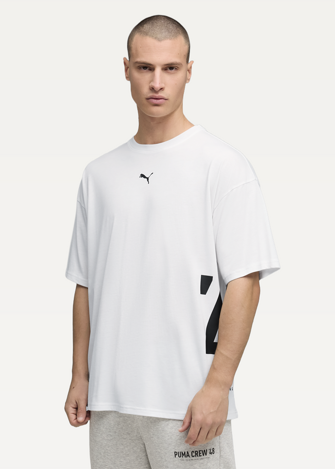 Футболка чоловіча PUMA M GRAPHIC OVERSIZED TEE білого кольору