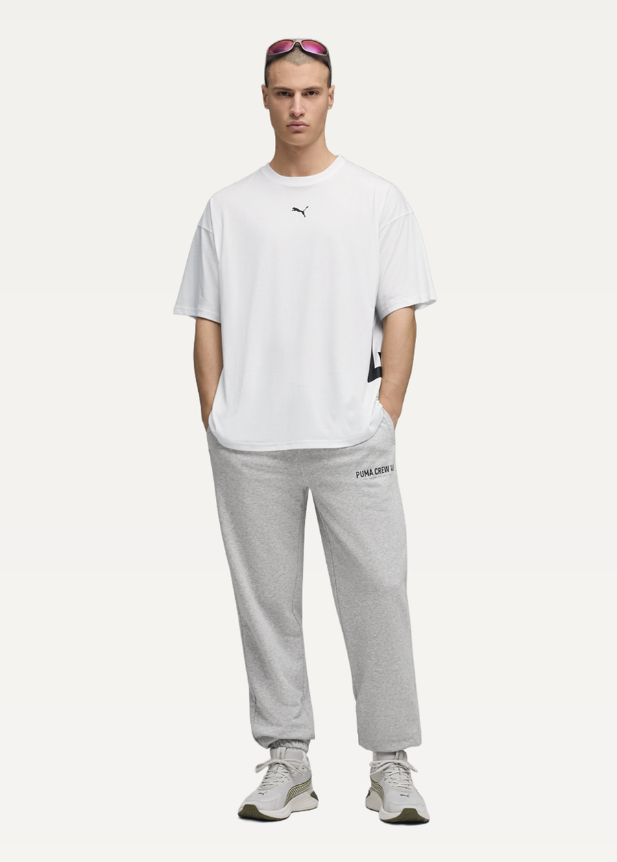 Футболка чоловіча PUMA M GRAPHIC OVERSIZED TEE білого кольору