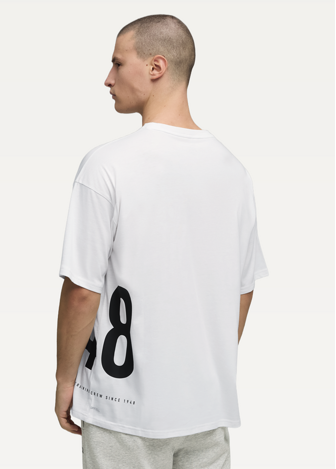 Футболка чоловіча PUMA M GRAPHIC OVERSIZED TEE білого кольору