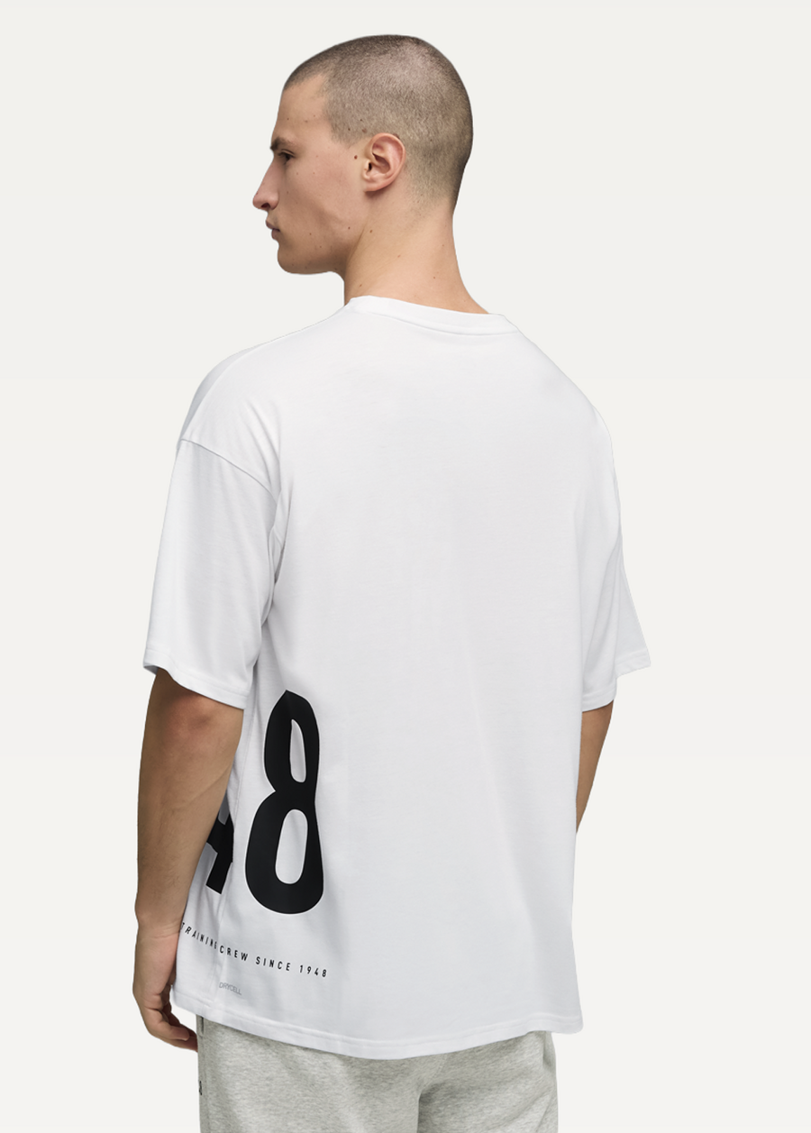 Футболка чоловіча PUMA M GRAPHIC OVERSIZED TEE білого кольору