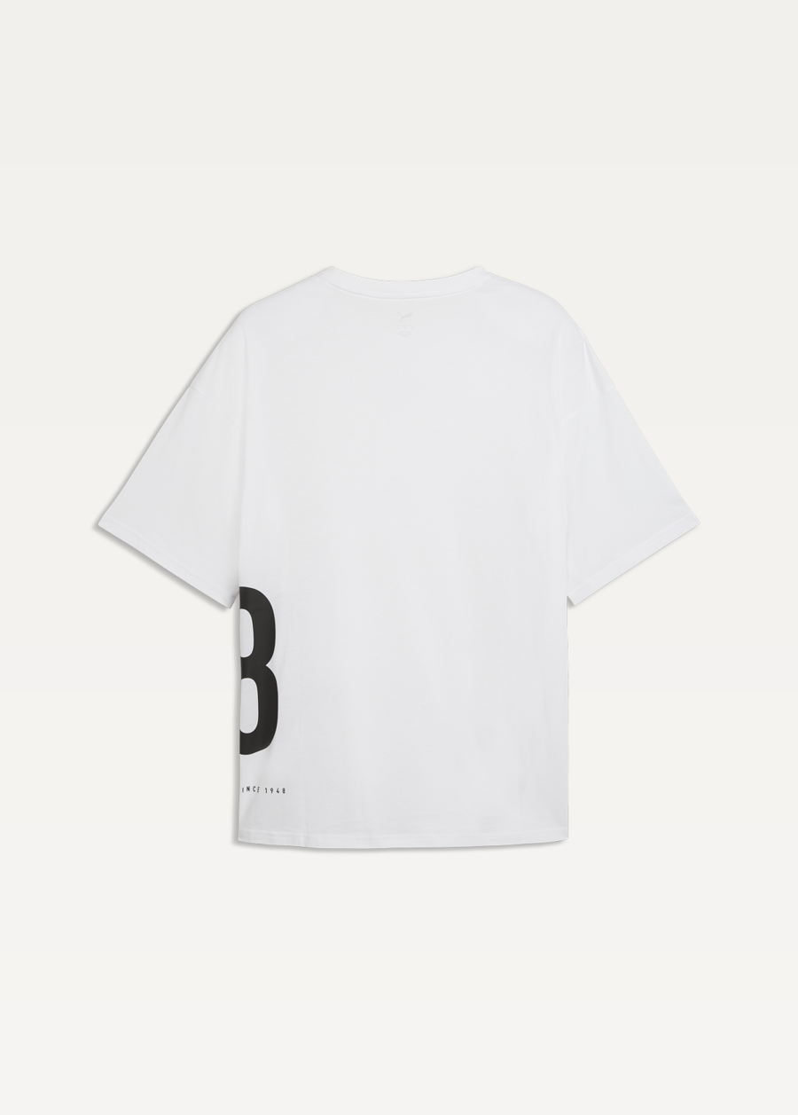 Футболка чоловіча PUMA M GRAPHIC OVERSIZED TEE білого кольору
