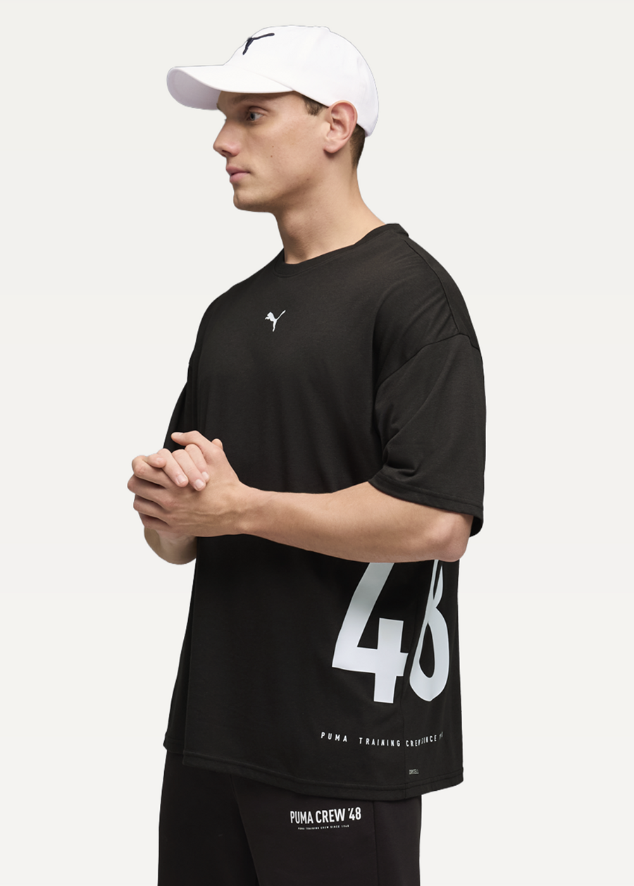 Футболка чоловіча PUMA M GRAPHIC OVERSIZED TEE чорного кольору
