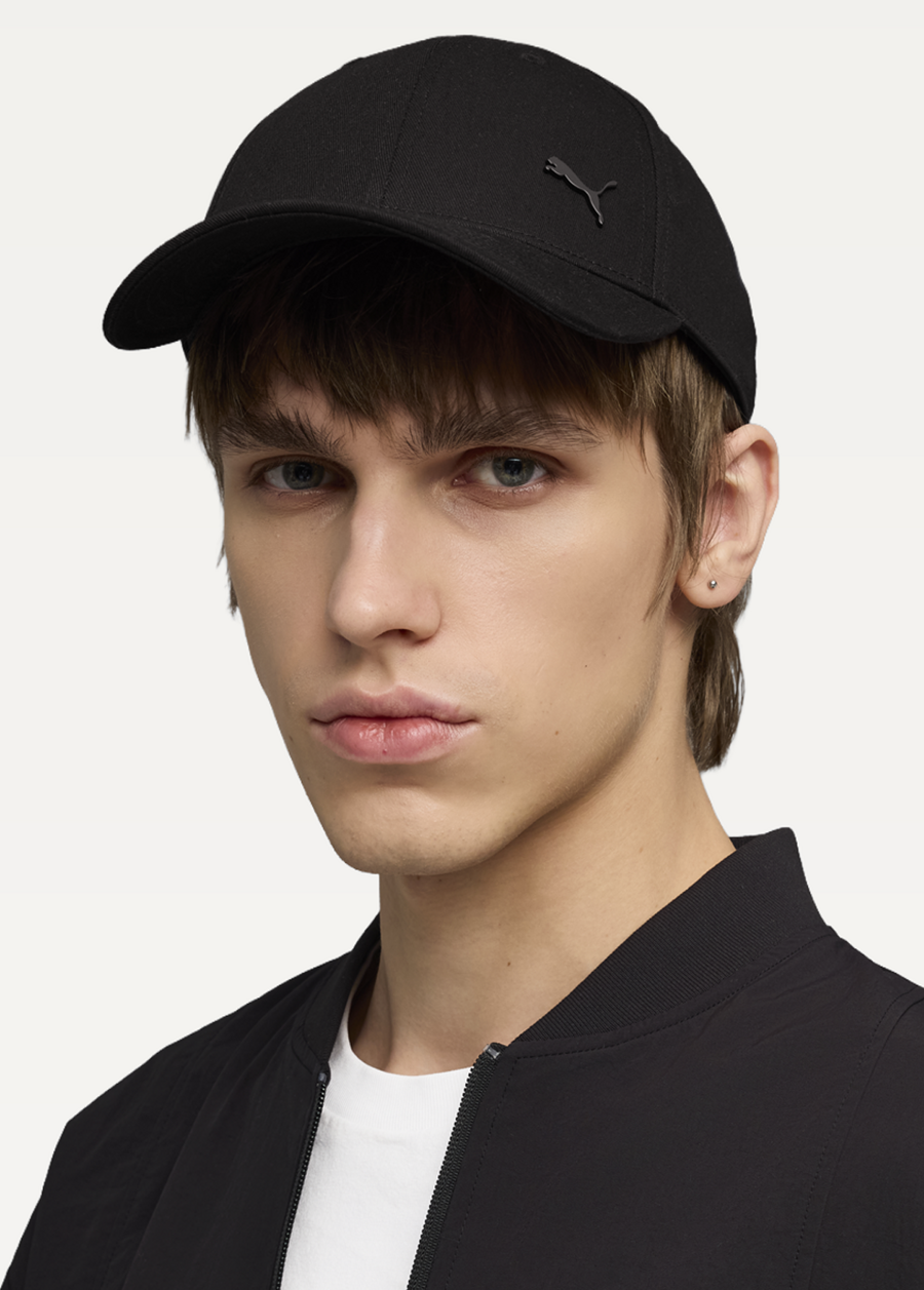 Кепка PUMA ESS ELEVATED PUMA CAT BB Cap чорного кольору