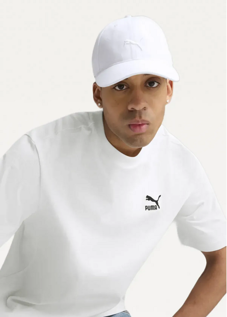 Кепка PUMA PREMIUM ESS CLASSIC BB Cap Unisex білого кольору