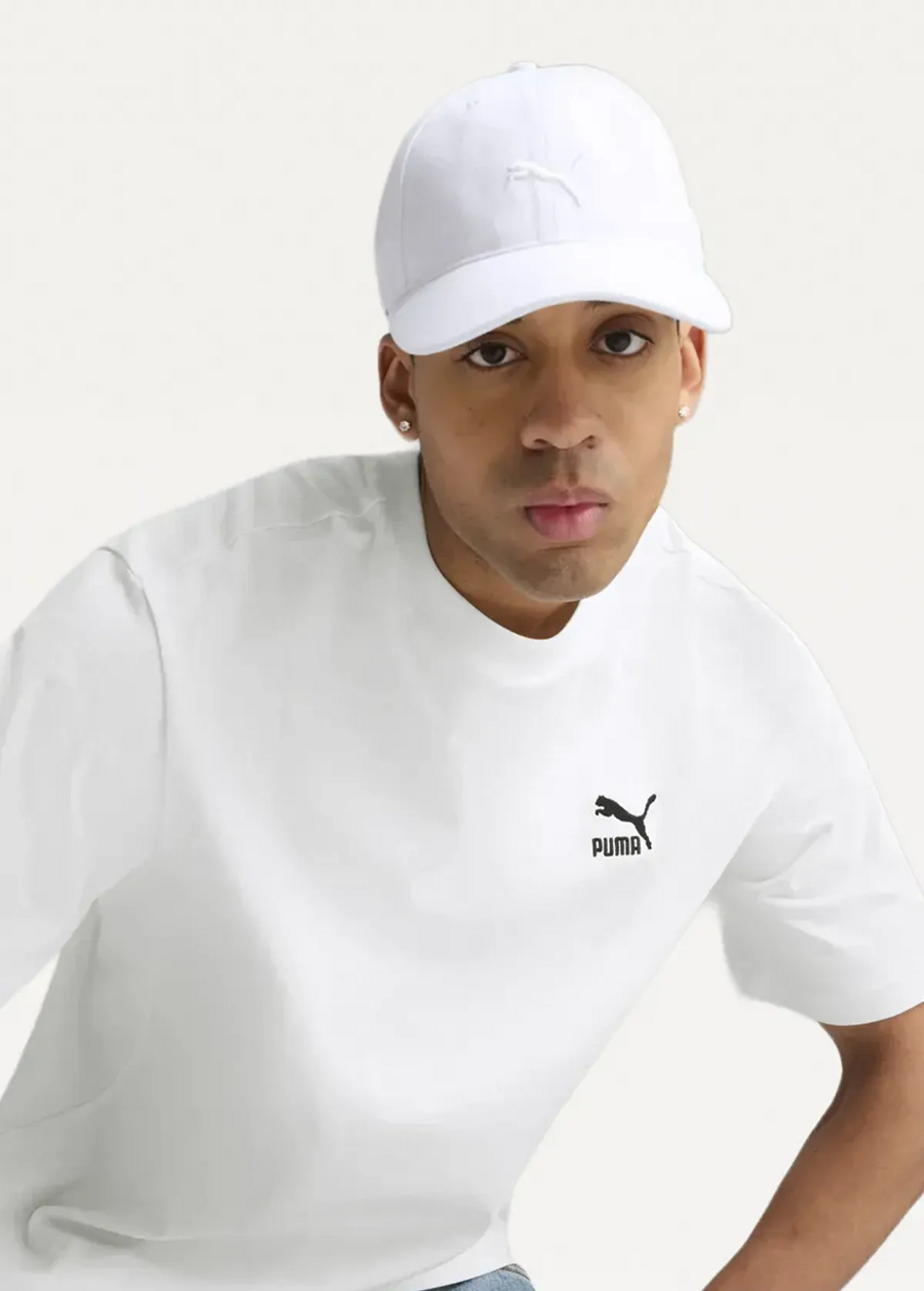 Кепка PUMA PREMIUM ESS CLASSIC BB Cap Unisex білого кольору