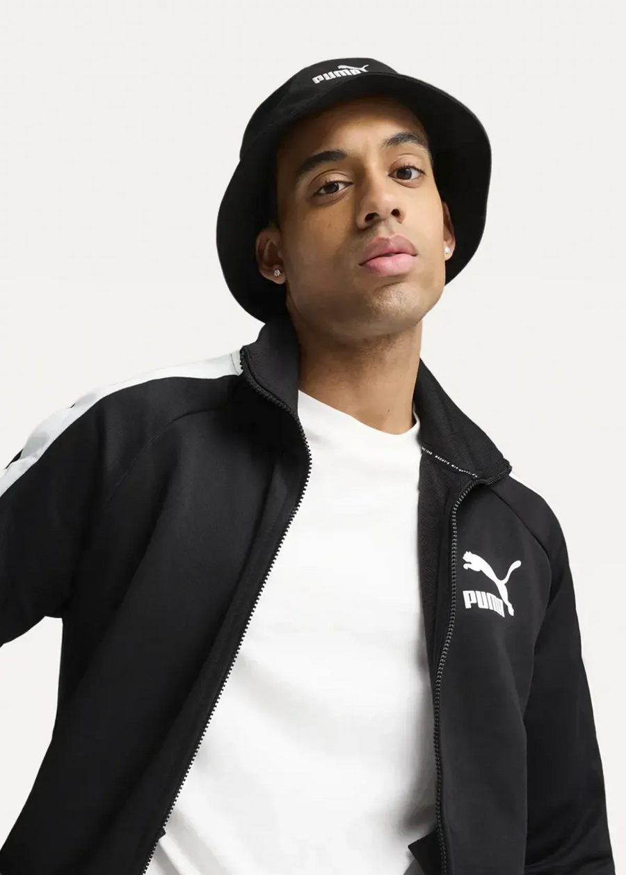 Панама PUMA ESS NO.1 LOGO Bucket Hat Unisex чорного кольору