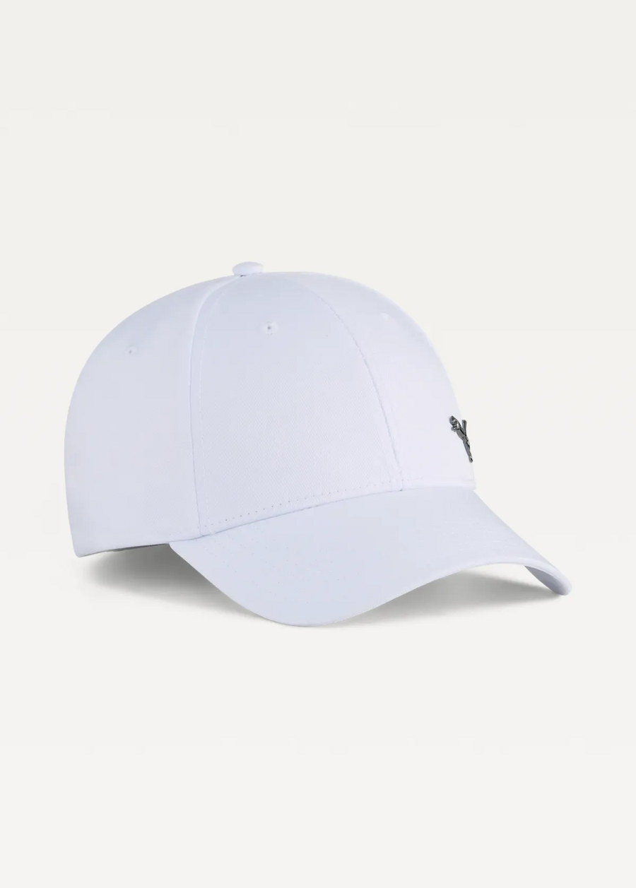 Кепка PUMA ESS METAL PUMA CAT BB Cap Unisex білого кольору