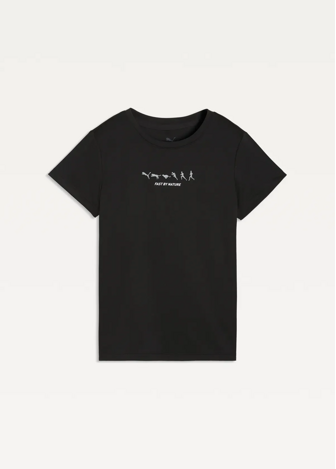 Футболка жіноча PUMA W Run Slogan Graphic Tee чорного кольору