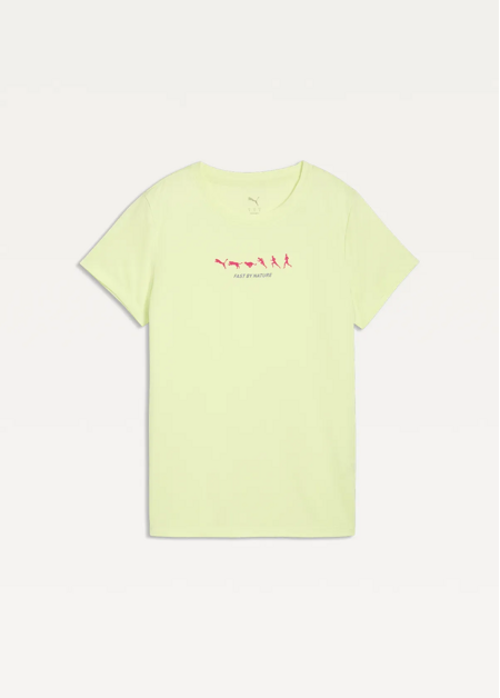 Футболка жіноча PUMA W Run Slogan Graphic Tee Apple Spritz