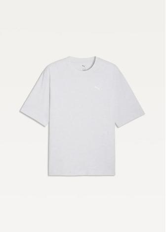 Футболка чоловіча PUMA WARDROBE ESS Boxy Tee White Glow Heather