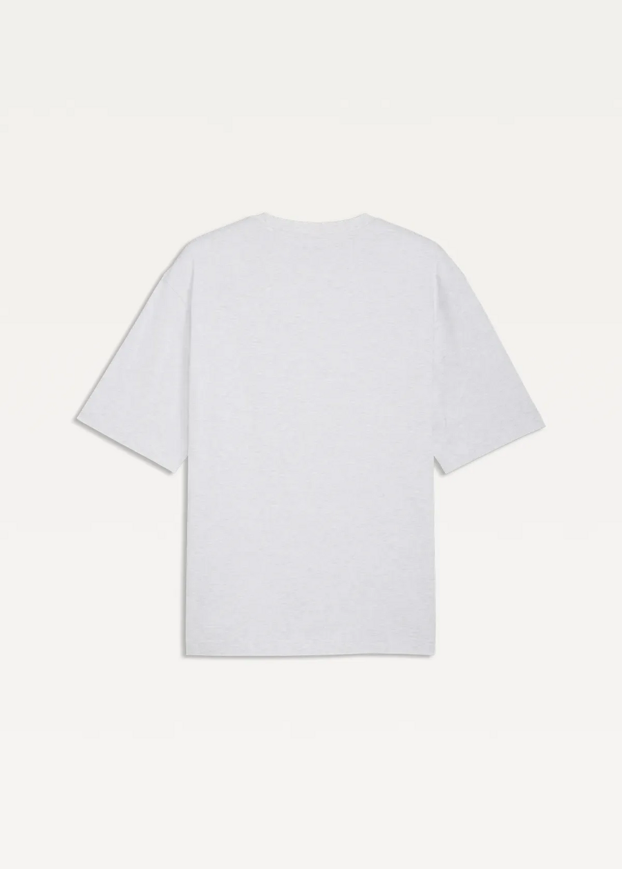 Футболка чоловіча PUMA WARDROBE ESS Boxy Tee White Glow Heather